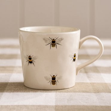 Bees Dimpled Stoneware Mug