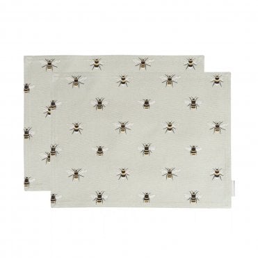 Bees Fabric Placemats - Set of 2
