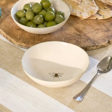 Bees Stoneware Nibbles Bowl