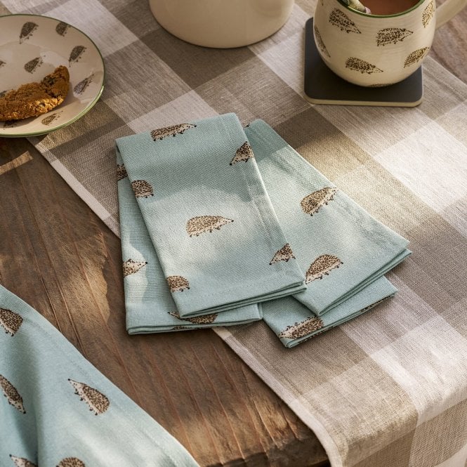 Sophie Allport Hedgehogs Napkins - Set of 4