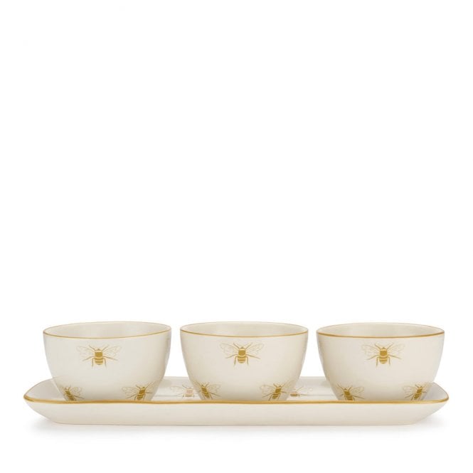 Sophie Allport Honey Bees Stoneware Nibbles Bowl - Set of 3