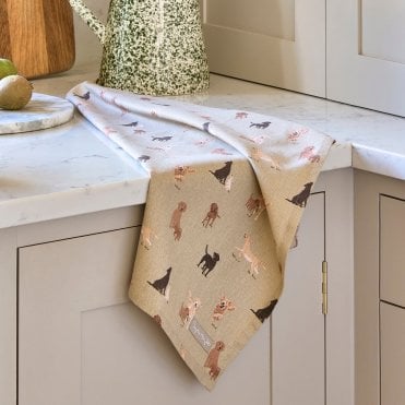 Labradors & Retrievers Tea Towel
