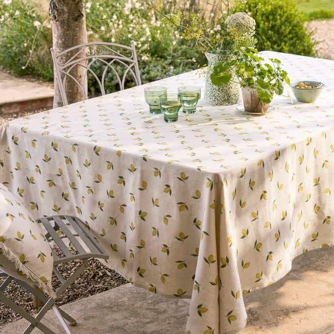Sophie Allport Lemons Linen Tablecloth