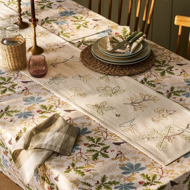 Sophie Allport Orchard Birds Embroidered Table Runner