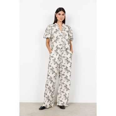 SC-Gabriele 2-C Relaxed Fit Floral Print Pants