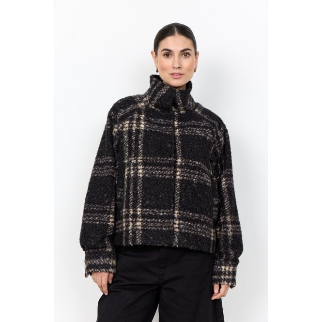 Soyaconcept SC-Gisa 1 Plaid Cropped Jacket