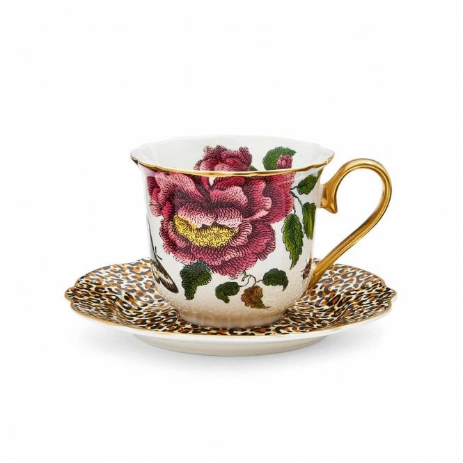 Spode Creatures of Curiosity Floral Teacup & Saucer