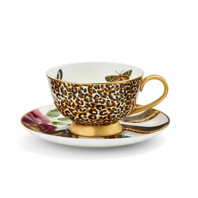 Spode Creatures of Curiosity Leopard Cup & Saucer