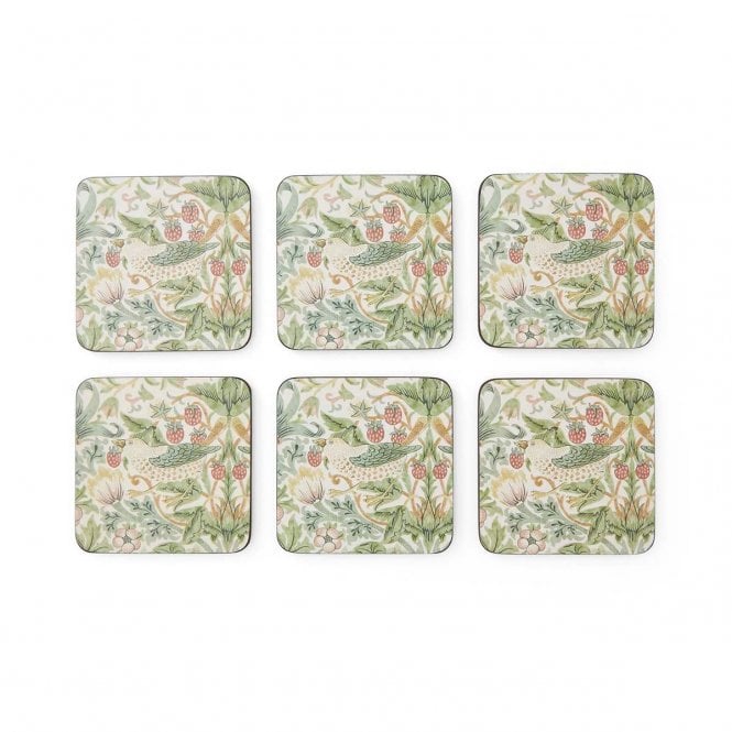 Spode Strawberry Thief Coasters - Set of 6