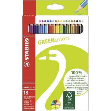 STABILO GREENcolors - wallet of 18