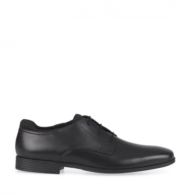 Start Rite Academy Black leather boys primary lace-up school shoes