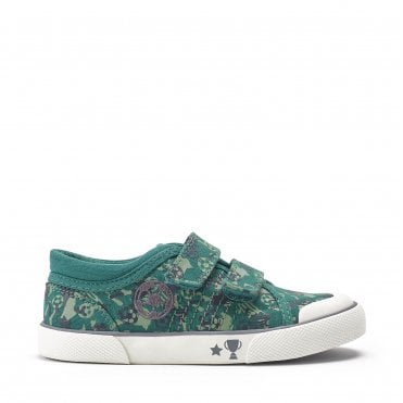 Kickabout Green Football Canvas