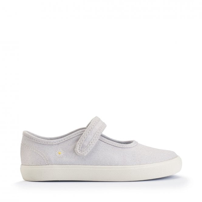 Start Rite Lemonade girls single bar rip-tape canvas shoes