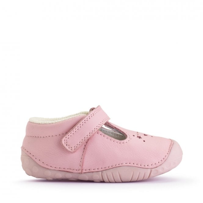 Start Rite Tumble leather girls rip-tape t-bar pre-walkers
