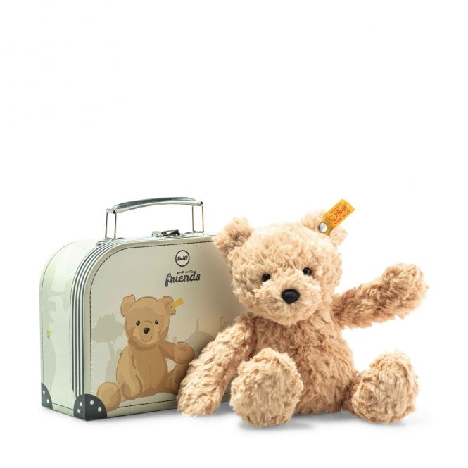 Steiff Jimmy Teddy Bear in Suitcase - Light Brown