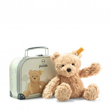 Jimmy Teddy Bear in Suitcase - Light Brown