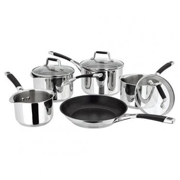 Stellar Induction  5 Piece Draining Saucepan Set