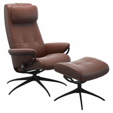 Berlin High Back Star Chair and Footstool