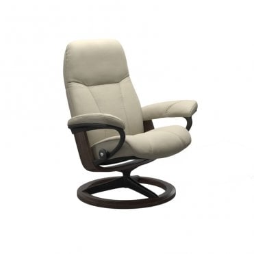 Stressless Consul Small Chair With Signature Base (No stool)