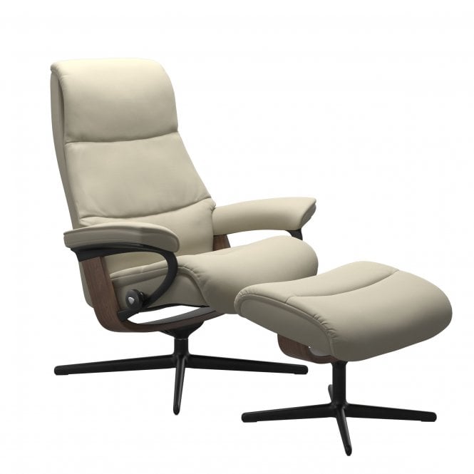 Stressless David Small Cross Chair and Footstool