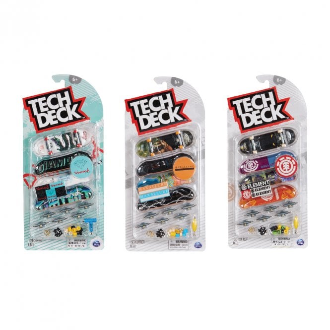 Tech Deck Fingerboard Deluxe Assorted 4 Pack