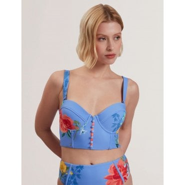 Loriiaa Printed Underwired Bikini Top