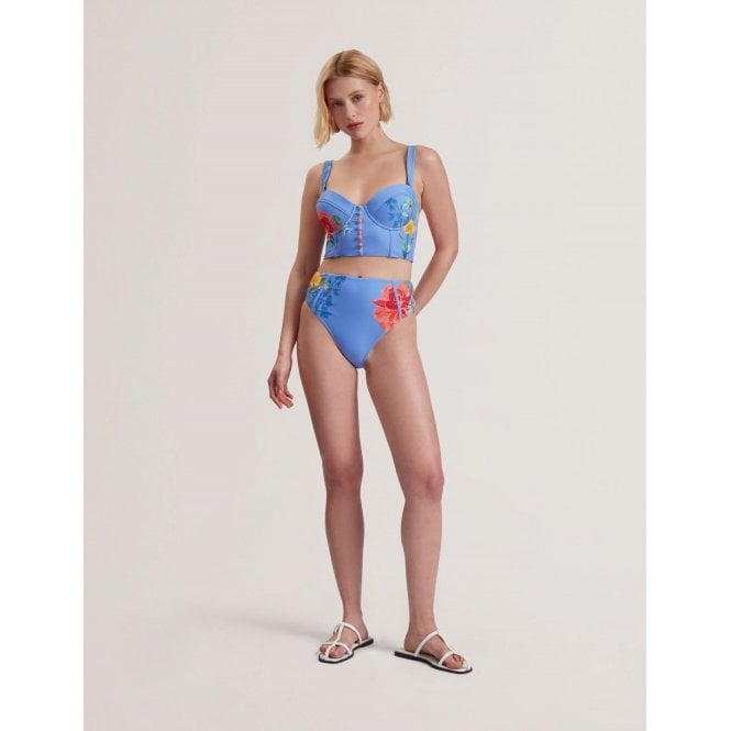 Ted Baker Lorriee Printed High Waisted Bikini Bottoms