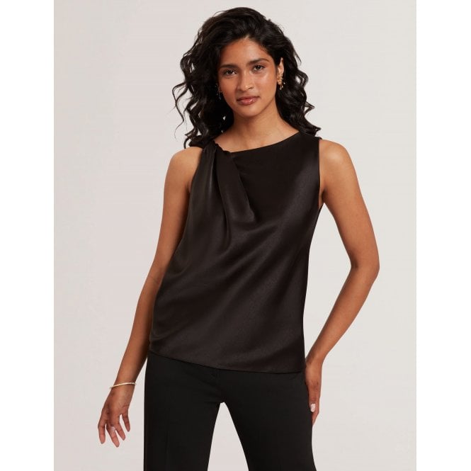 Ted Baker Miona Satin Twist Neck Sleeveless Top