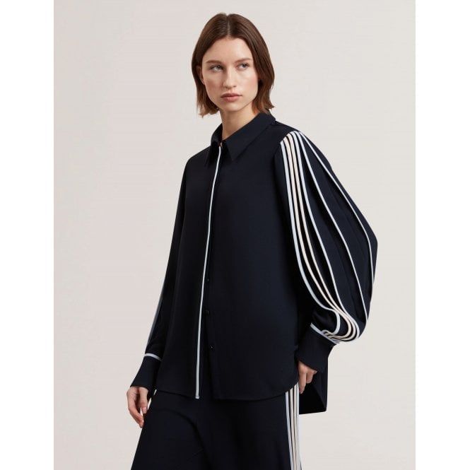 Ted Baker Miriti Contrast Piping Detail Long Sleeve Shirt