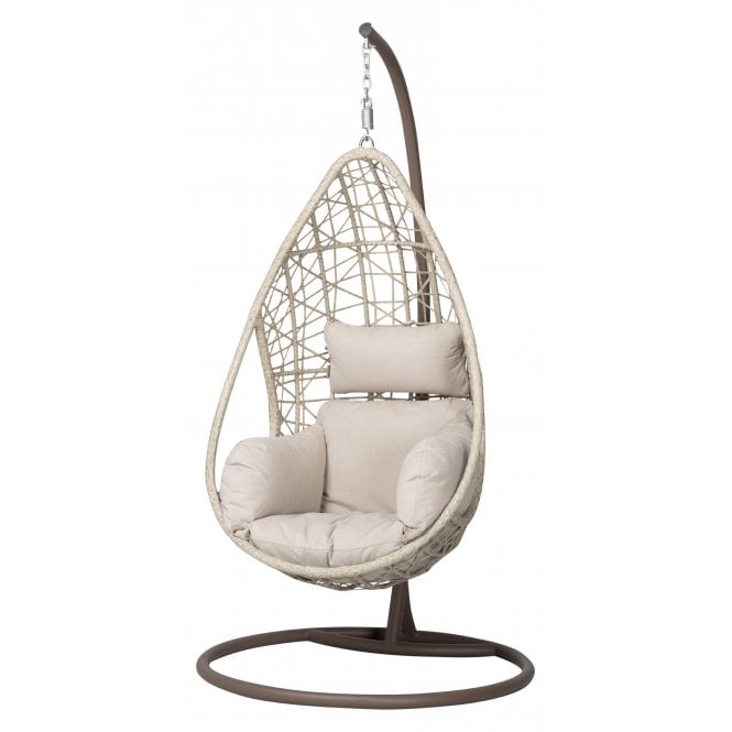 Bramblecrest Tetbury Nutmeg Single Hanging Cocoon with Eco Cushions