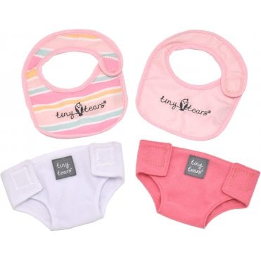 TINY TEARS BIBS & NAPPIES