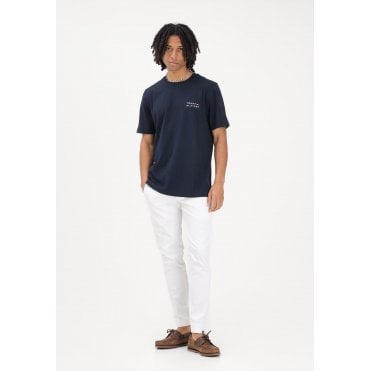 Brand Love Embroidered Stacked Logo Back Print T-Shirt