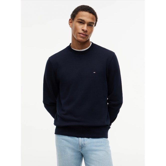 Tommy Hilfiger Embroidery Flag Terry Essential Crew Neck Sweatshirt