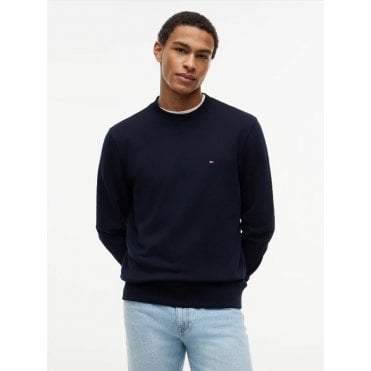 Embroidery Flag Terry Essential Crew Neck Sweatshirt