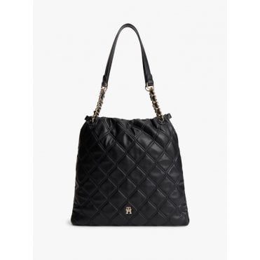 Feminine Monogram Quilted Tote