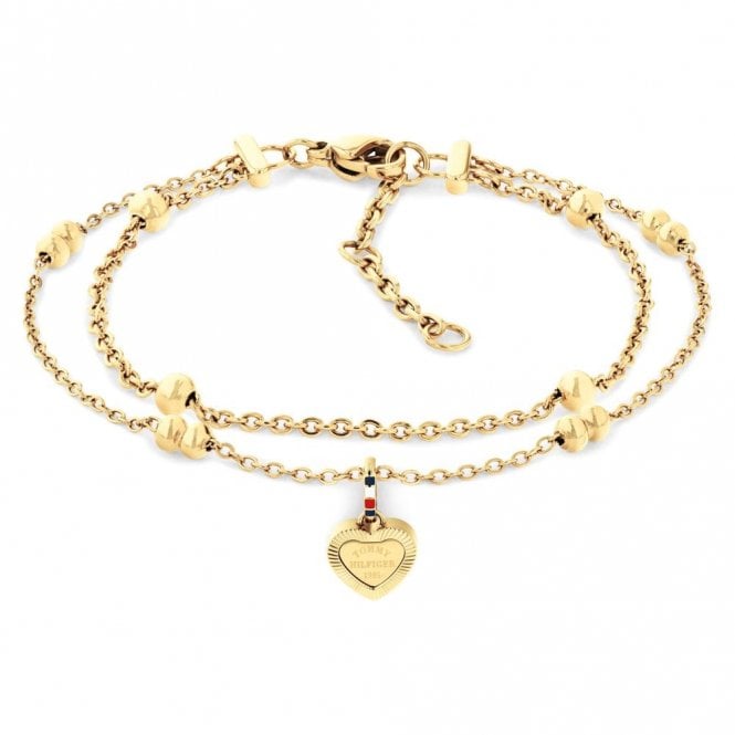 Tommy Hilfiger Layered Gold Plated Chain Bracelet