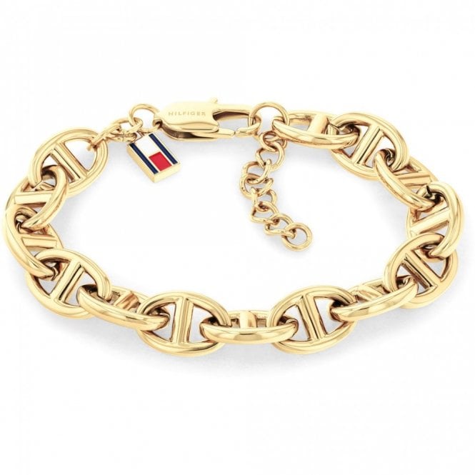 Tommy Hilfiger Marina Gold Plated Link Bracelet