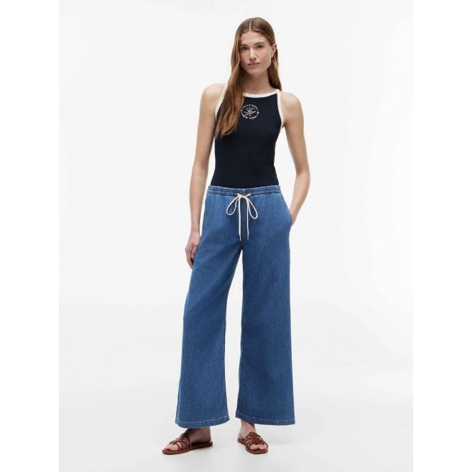 Tommy Hilfiger Mia Drawstring Wide Leg Jeans