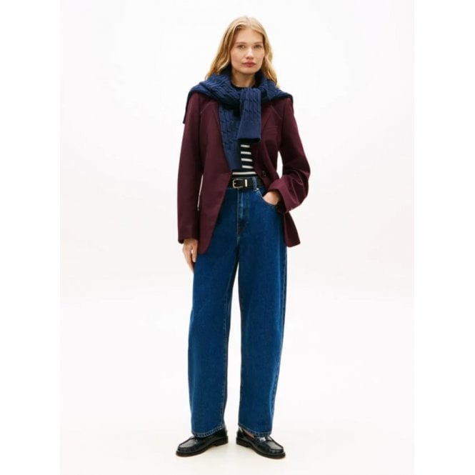 Tommy Hilfiger Mid Rise Tapered Barrel Leg Jeans