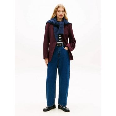 Mid Rise Tapered Barrel Leg Jeans