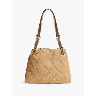 Monogram Quilted Tote Bag