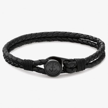 Nautical Double Braided Leather Bracelet