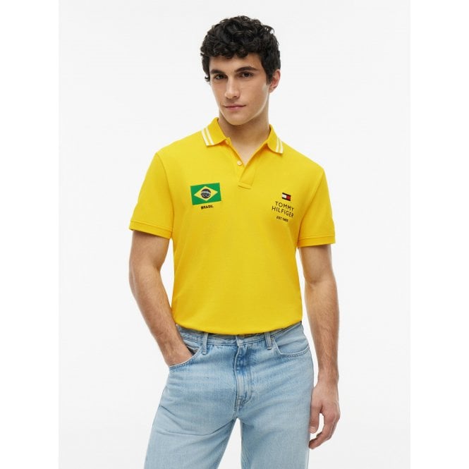 Tommy Hilfiger Regular Fit Brazil Pique Polo Shirt