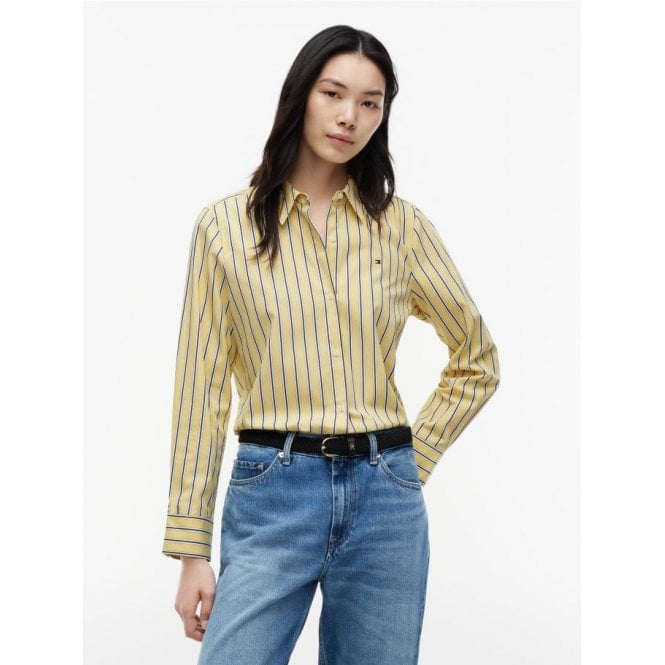 Tommy Hilfiger Regular Fit Flag Embroidery Poplin Shirt