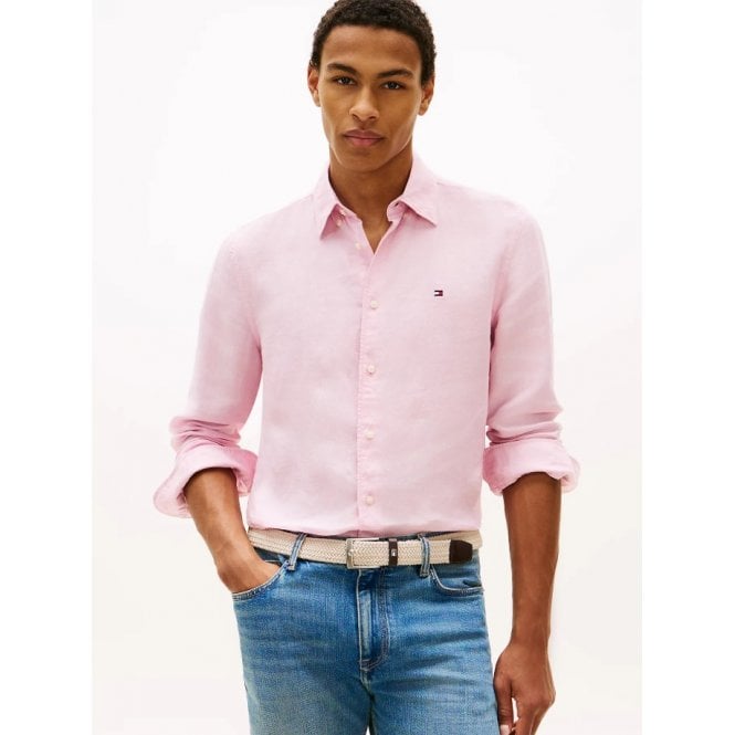 Tommy Hilfiger Regular Fit Washed Linen Shirt