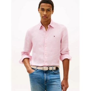 Regular Fit Washed Linen Shirt