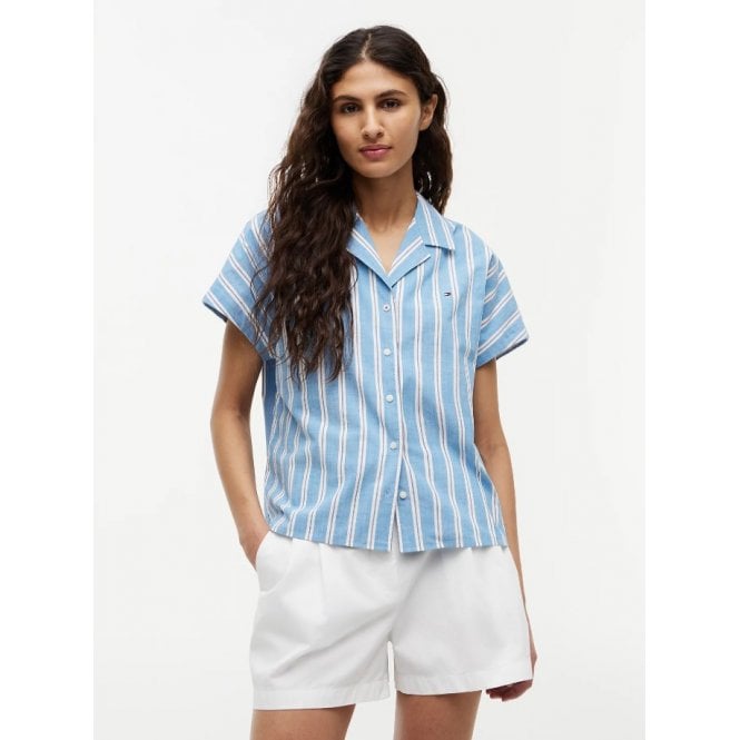 Tommy Hilfiger Relaxed Fit Poplin Short Sleeve Shirt