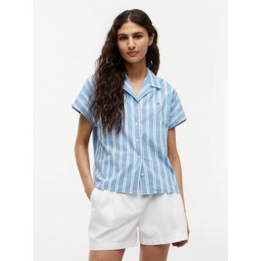 Relaxed Fit Poplin Short Sleeve Shirt
