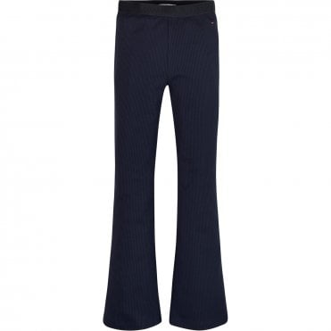 Ribbed Branded Tape Leggings Junior 