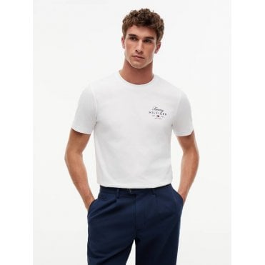 Script Stack Logo Jersey Crew Neck T-Shirt